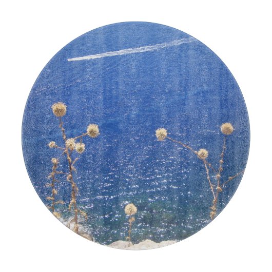 Grieks blauw Zee Snijplank (Voorkant)