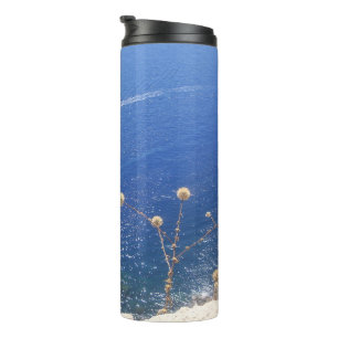 Grieks blauw Zee Thermosbeker