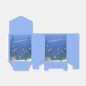 Grieks blauw Zee Vierbox Bedankdoosjes (Uitgevouwen)