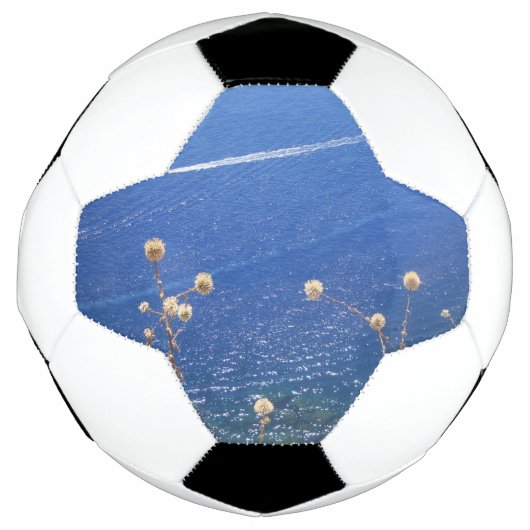 Grieks blauw Zee Voetbal (Voorkant)