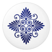 Grieks Bloeiend Ornament Keramische Knop (Voorkant)