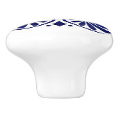 Grieks Bloeiend Ornament Keramische Knop (Zijkant)