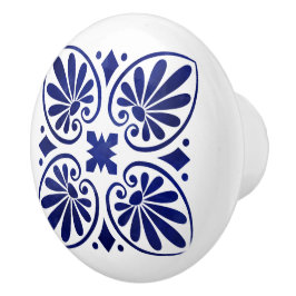 Grieks Bloeiend Ornament Keramische Knop