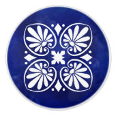 Grieks Bloeiend Ornament Keramische Knop (Voorkant)