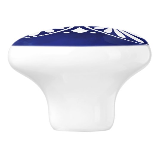 Grieks Bloeiend Ornament Keramische Knop (Zijkant)