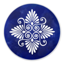 Grieks Bloeiend Ornament Keramische Knop