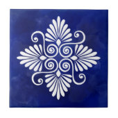 Grieks Bloeiend Ornament Tegeltje (Voorkant)