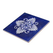 Grieks Bloeiend Ornament Tegeltje (Zijkant)