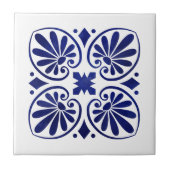 Grieks Bloeiend Ornament Tegeltje (Voorkant)