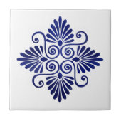 Grieks Bloeiend Ornament Tegeltje (Voorkant)