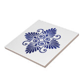 Grieks Bloeiend Ornament Tegeltje (Zijkant)