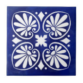 Grieks Bloeiend Ornament Tegeltje (Voorkant)