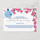 Grieks Bougainvillea vrijgezellenfeest Recept Aanv Informatiekaartje (Voorkant)