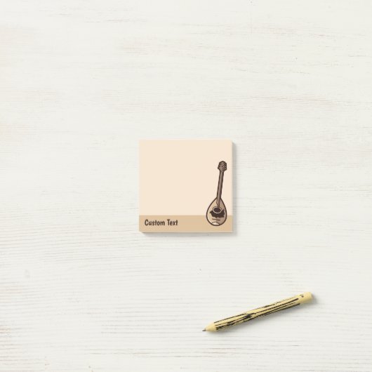 Grieks Bouzouki-icoon Post-it® Notes (Op bureau)