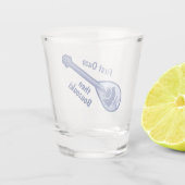 Grieks Bouzouki Shot Glass Glas (Achterkant)