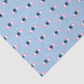 Grieks boze oog met rode rode rode rode roze tissuepapier (Detail)