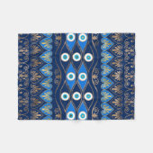 Grieks-boze oog-versiering fleece deken (Voorkant (Horizontaal))