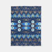 Grieks-boze oog-versiering fleece deken (Voorkant)