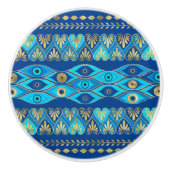 Grieks-boze oog-versiering keramische knop (Voorkant)