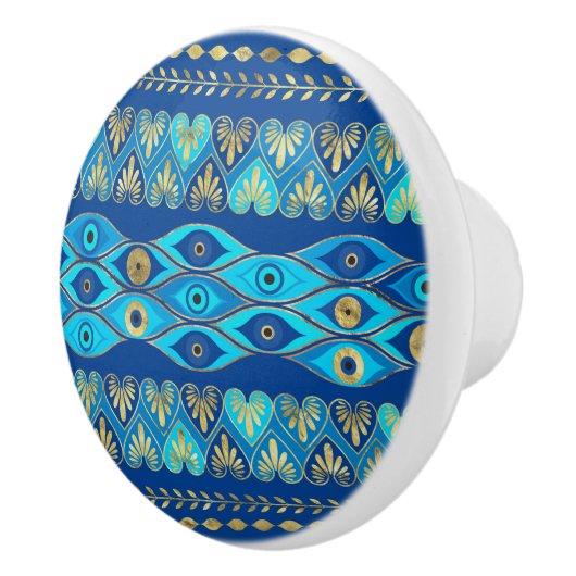 Grieks-boze oog-versiering keramische knop (Rechts)