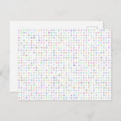 Grieks Briefkaart Letters (Voorkant / Achterkant)