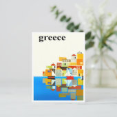 Grieks Briefkaart van het klassieke treinreizen (Staand voorkant)