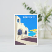 Grieks Briefkaart van het klassieke treinreizen (Staand voorkant)