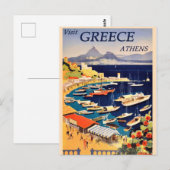  Grieks Briefkaart van reizen (Voorkant / Achterkant)