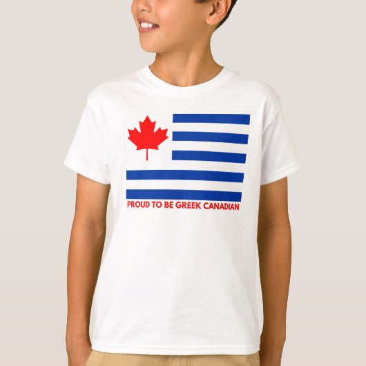 Grieks-Canadees T-shirt (Voorkant)