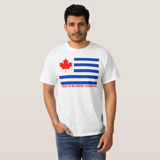 Grieks Canadees T-shirt (Voorkant volledig)