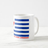 Grieks Canadees T-shirt Koffiemok (Voorkant rechts)