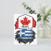 Grieks-Canadese Canadese boomstammen Briefkaart (Staand voorkant)