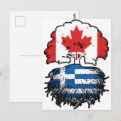 Grieks-Canadese Canadese boomstammen Briefkaart (Voorkant / Achterkant)