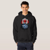 Grieks-Canadese Canadese boomstammen Hoodie (Voorkant volledig)