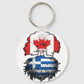 Grieks-Canadese Canadese boomstammen Sleutelhanger (Achterkant)