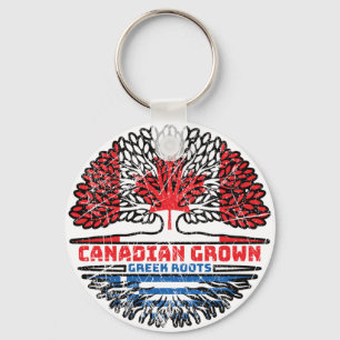 Grieks-Canadese Canadese boomstammen Sleutelhanger