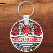 Grieks-Canadese Canadese boomstammen Sleutelhanger (Voorkant)