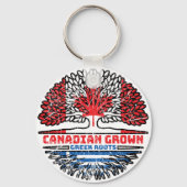 Grieks-Canadese Canadese boomstammen Sleutelhanger (Achterkant)
