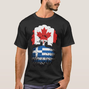 Grieks-Canadese Canadese boomstammen T-shirt