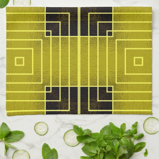 Grieks Chic Towel-geel Theedoek (Gevouwen)