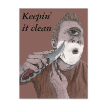 Grieks Cyclops Knife Shave Fantasy Art Briefkaart