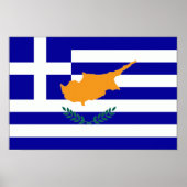 Grieks-Cypriotische vlag Poster (Voorkant)