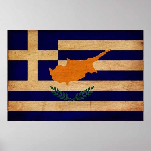 Grieks-Cypriotische vlag Poster (Voorkant)