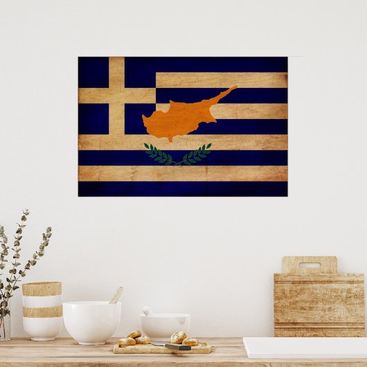 Grieks-Cypriotische vlag Poster (Keuken)