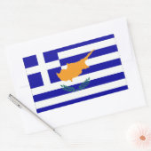 Grieks-Cypriotische vlag Rechthoekige Sticker (Envelop)
