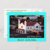 Grieks Destin St. John's Church Aerial Briefkaart (Voorkant / Achterkant)