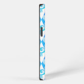 Grieks diamantpatroon met kantversieringen iPhone hoesje (Rechterkant)