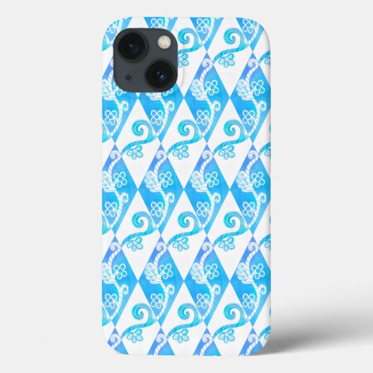 Grieks Diamond Pattern Lace Flourish Case-Mate iPhone Case (Achterkant)