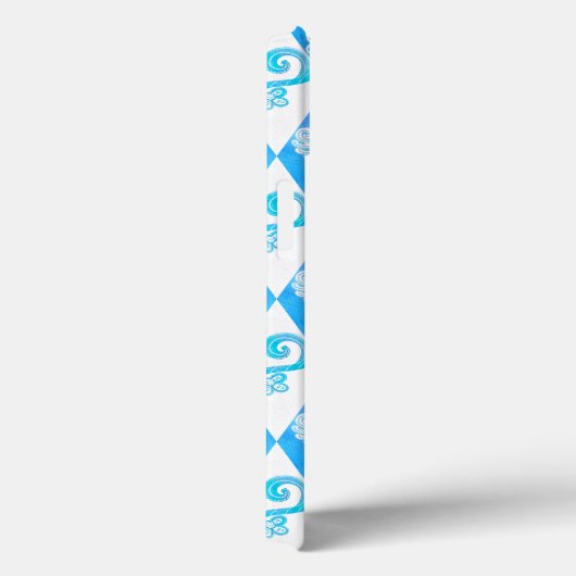 Grieks Diamond Pattern Lace Flourish Case-Mate iPhone Case (Achterkant / Rechts)