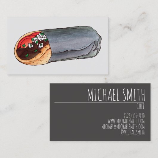 Grieks diner-restaurant Gyro Mediterranean Food Di Visitekaartje (Voorkant / Achterkant)